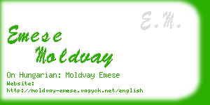emese moldvay business card